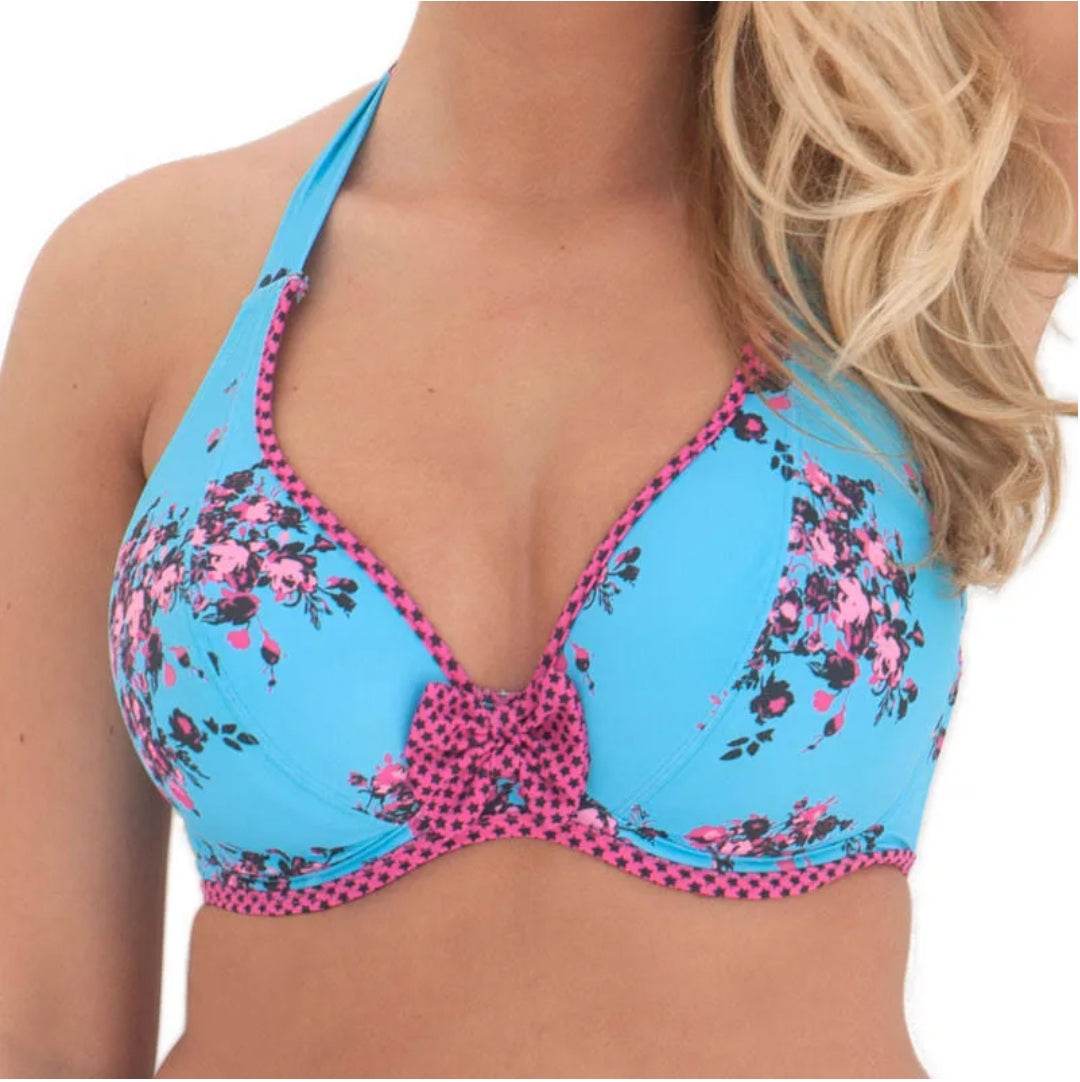 Curvy Kate Beach Bloom Underwired Halterneck Bikini Top - Biamonde